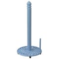 Home Basics Sunflower FreeStanding Cast Iron Paper Towel Holder with Dispensing Side Bar, Blue PH45808